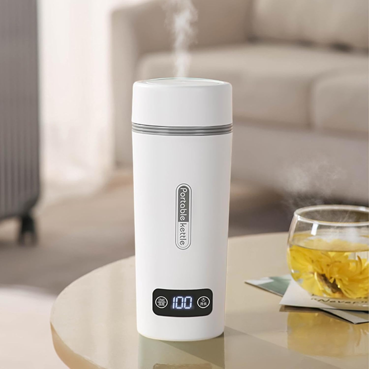 Hervidores eléctricos portátiles para agua hirviendo, hervidor eléctrico de viaje, pequeño, hervidor de té, hervidor de agua, calentador de agua de