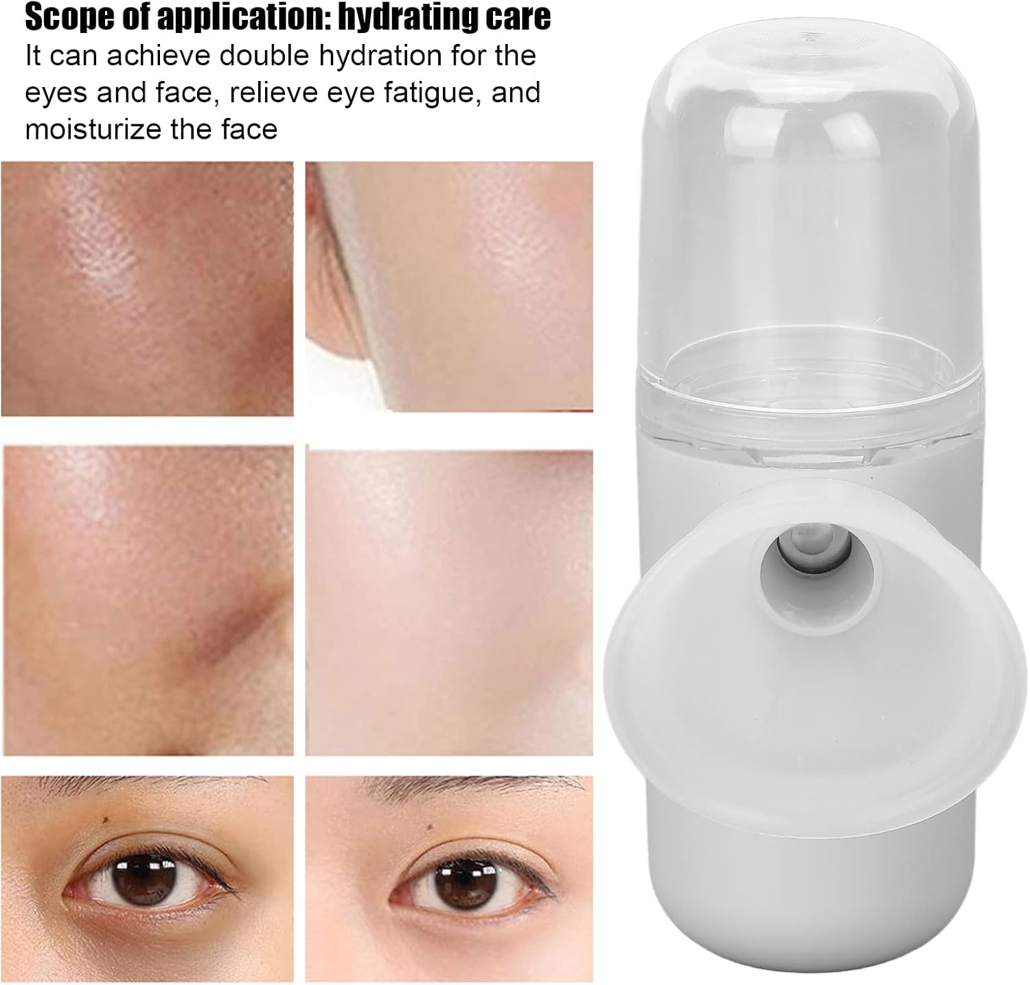 Nano pulverizador facial recargable nano pulverizador mini vapor maquillaje facial cuidado de la piel hidratante, rociador de ojos gafas de sol y
