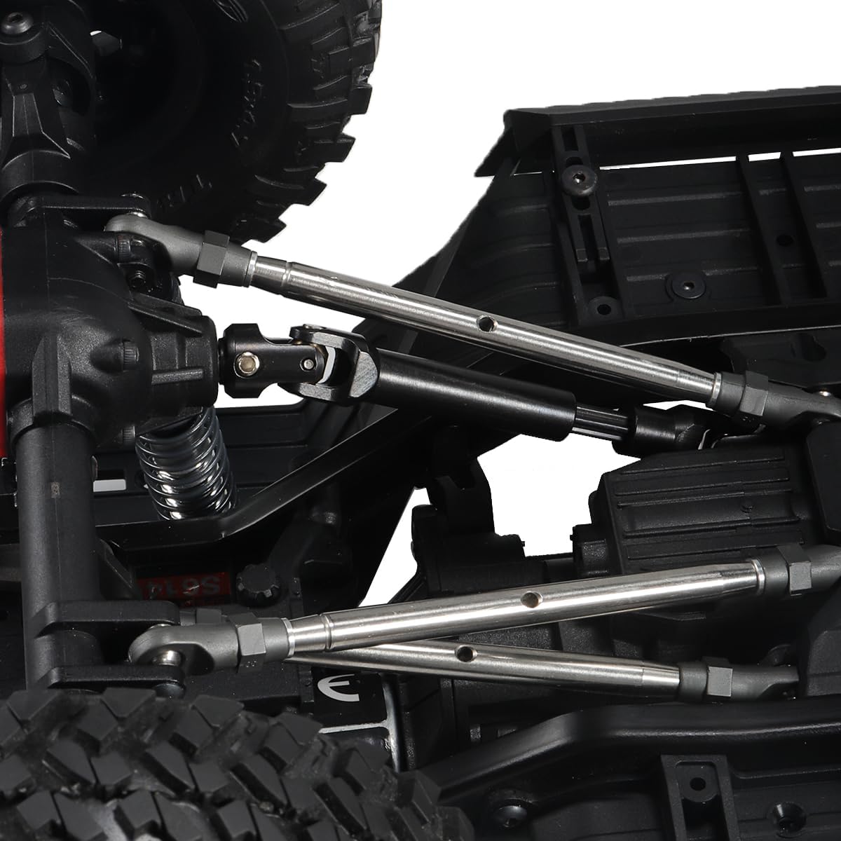 RCBOYZ Juego de eje de transmisión de acero interno TRX4 Conjunto universal para 110 RC Crawler Axial SCX10 Actualizaciones Gladiator TF2 D90 YK4082