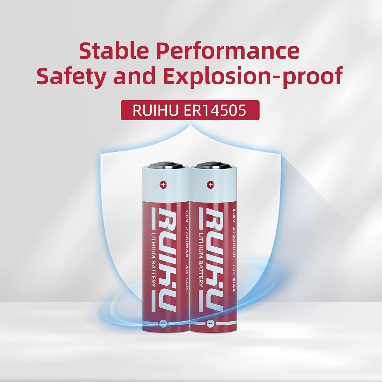 Paquete de 8 baterías de litio ER14505 LS14500 de 3.6 V, tamaño AA 2700 mAh batería de cloruro de tionilo de litio (Li-SOCl2) certificado