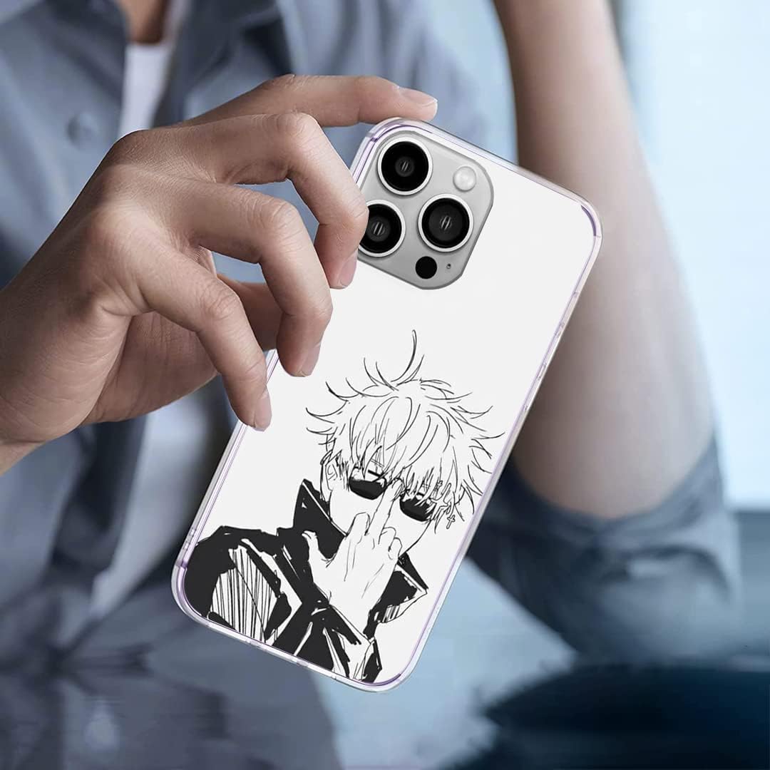 Funda de teléfono compatible con iPhone Jujutsu Kaizen Jjk Kaisen Satoru Anime Gojo Manga Itadori Yuji Sukuna TPU suave Navidad 15 Pro Max silicona