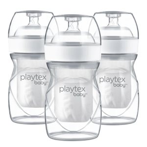 Playtex Baby Biberón anticólico con forros desechables preesterilizados, más cerca de la lactancia, botellas de 4 onzas, 3 unidades Playtex Baby Biberón anticólico con forros desechables preesterilizados, más cerca de la lactancia, botellas de 4 onzas, 3 unidades