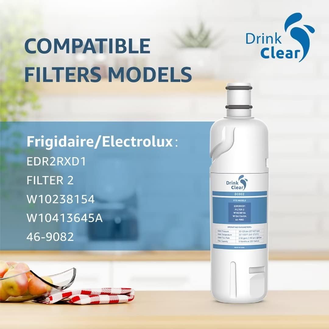 Repuesto para agua de refrigerador EDR2RXD1, W10413645A, compatible con Kenmore 9082, 46-9082, 46-9903, P6RFWB2, paquete de 3