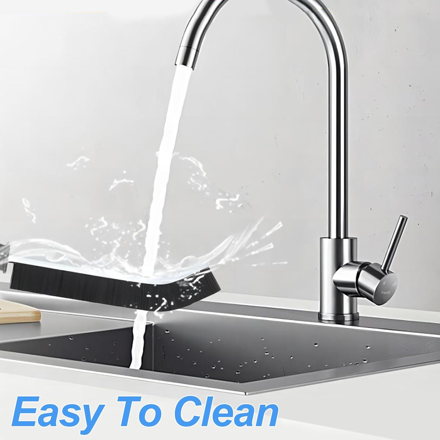 Paquete de 2 cepillos de limpieza de hendiduras de cerdas duras para baño con mango largo, herramienta multifuncional de limpieza de hendiduras