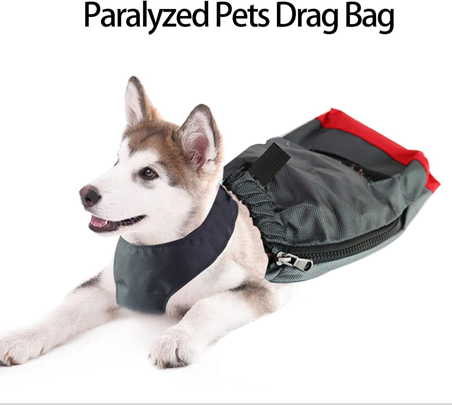 TITA-DONG Bolsa de arrastre para perros, scooter para pasear perros, bolsa de tela Oxford transpirable para mascotas paralizadas para