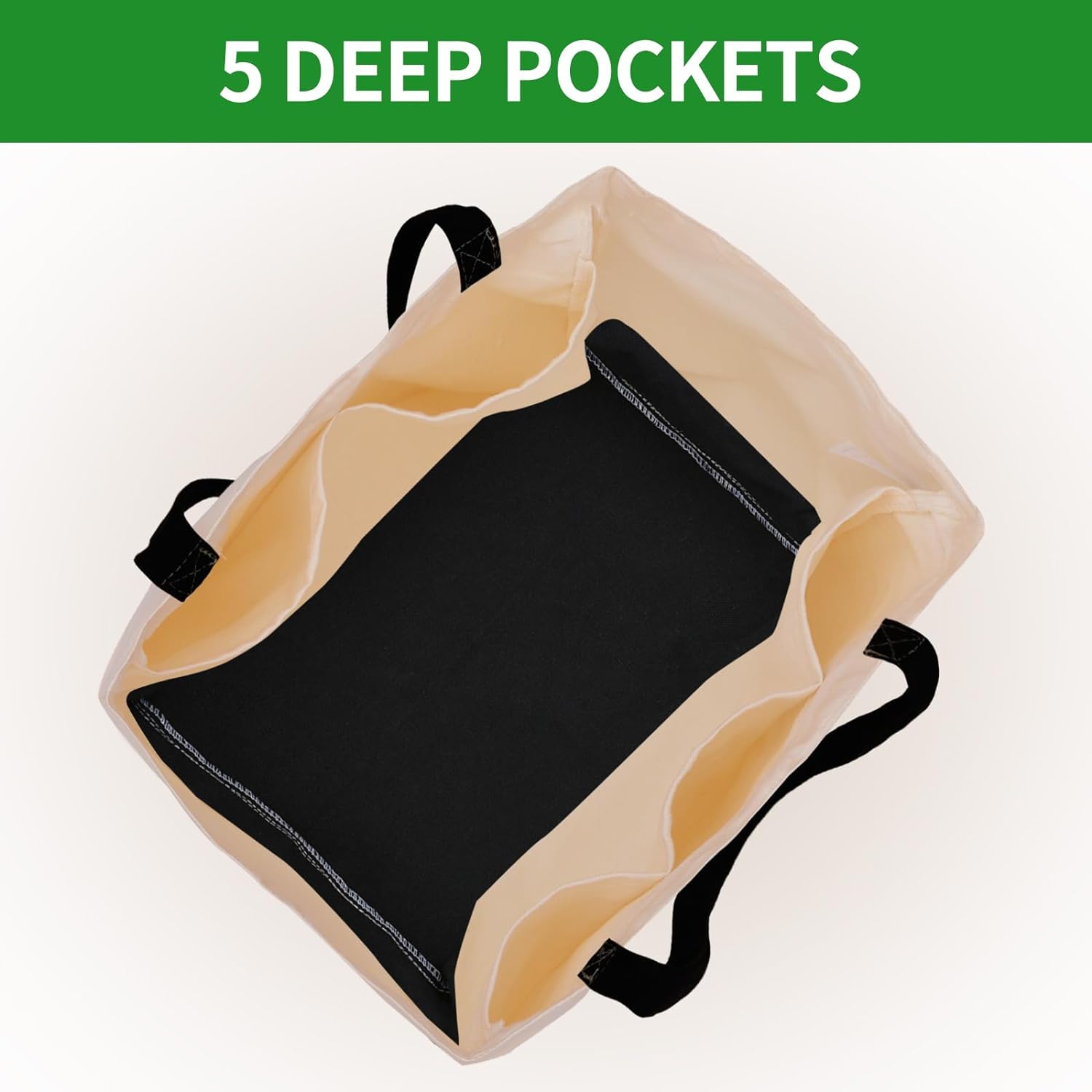 Bolsas de lona reutilizables para comestibles, resistentes, de 8.3 galones, plegable, grande, de lona con asas, capacidad para 60 libras, bolsas de