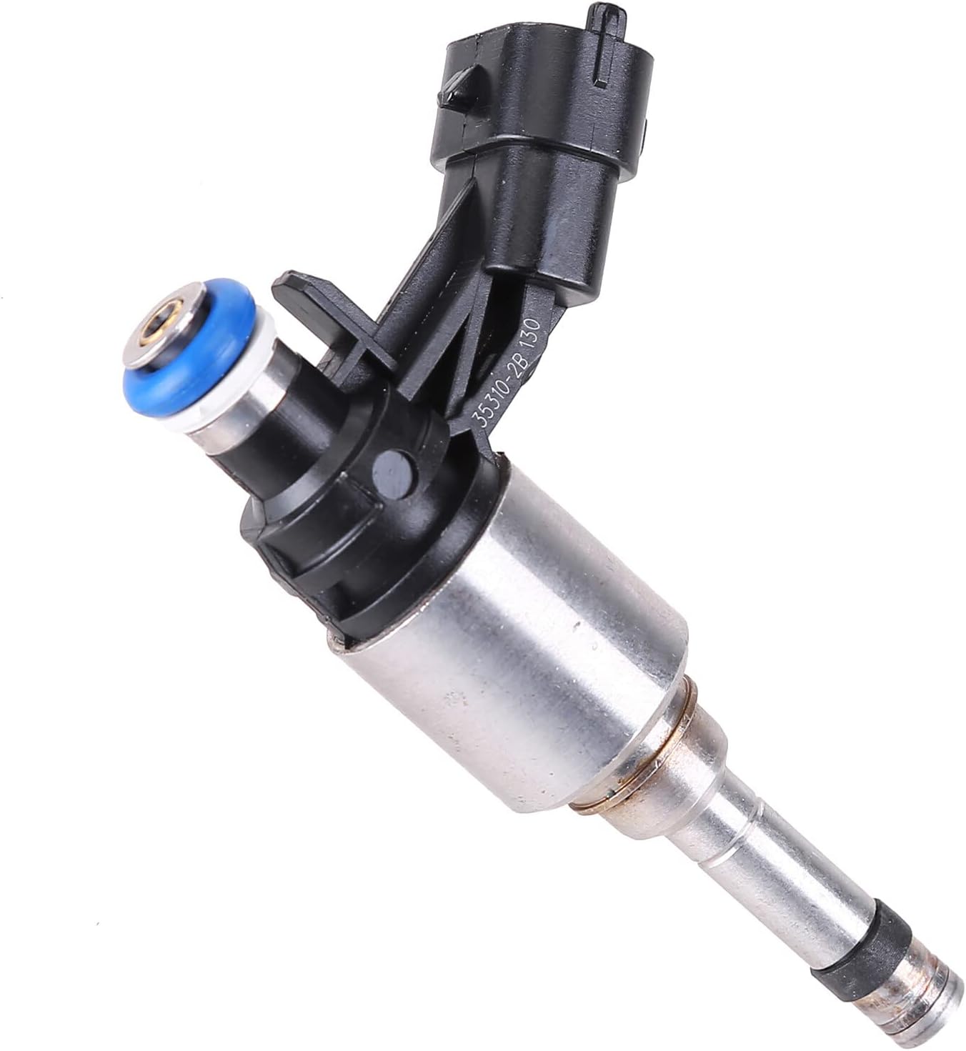 Vorally Juego de 4 inyectores de combustible compatibles con Hyundai Accent Veloster Kia Rio Soul 2012-2017, inyector de combustible no turbo,