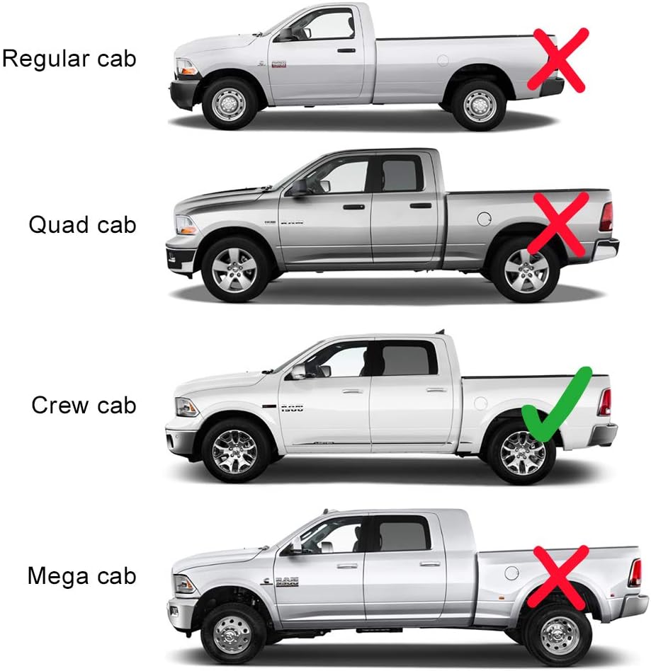 CHEDA Trail Armor – Protector de cubierta de panel basculante compatible con 2009, 2010, 2011, 2012, 2013, 2014-2018, Dodge Ram 1500, 2500, 3500,
