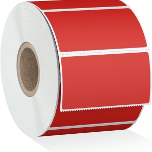 2.25×1.25 1000 etiquetas rectangulares rojas directas térmicas adhesivas en rollo compatible con cebra, rollo, MUNBYN, etiquetas térmicas directas 2.25×1.25 1000 etiquetas rectangulares rojas directas térmicas adhesivas en rollo compatible con cebra, rollo, MUNBYN, etiquetas térmicas directas