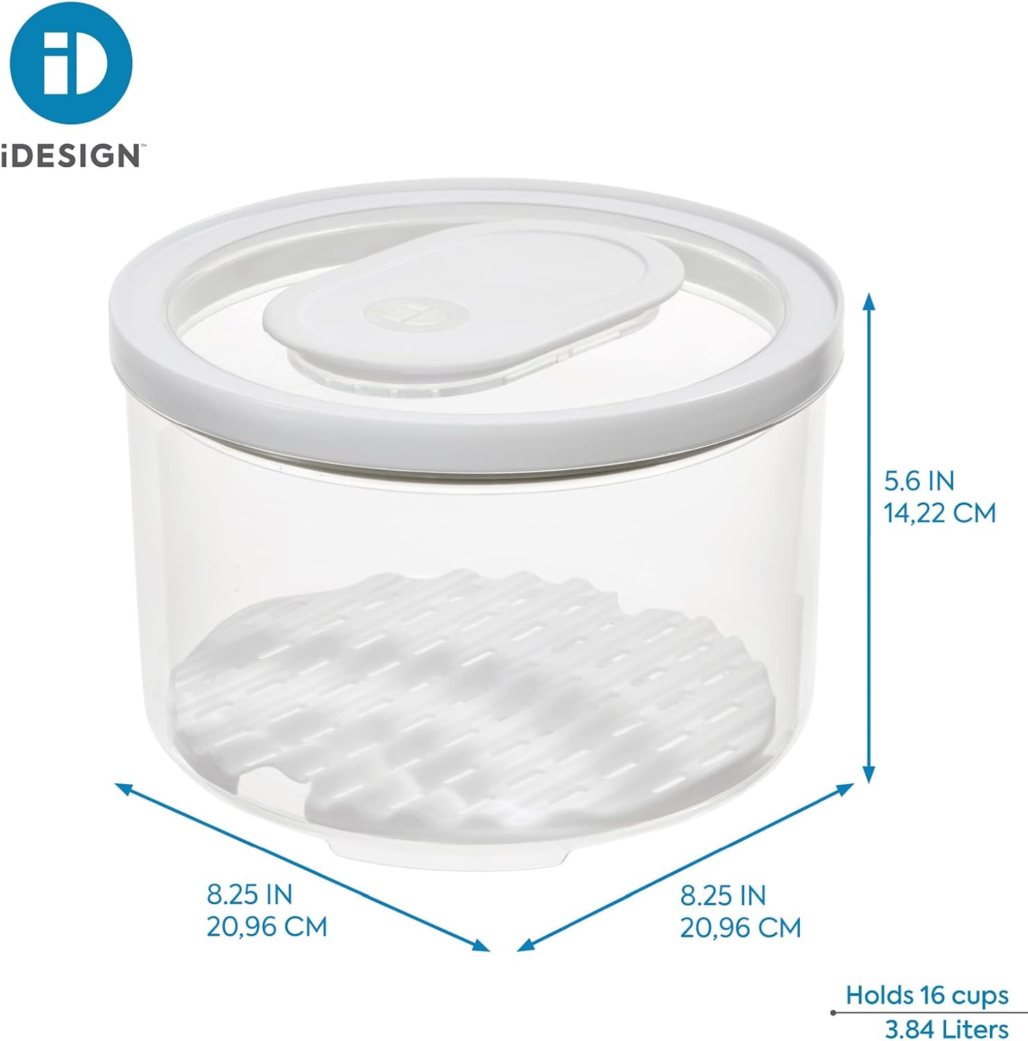 iDesign iD – Almacenamiento de alimentos frescos, 1 unidad (paquete de 2), cuenco grande