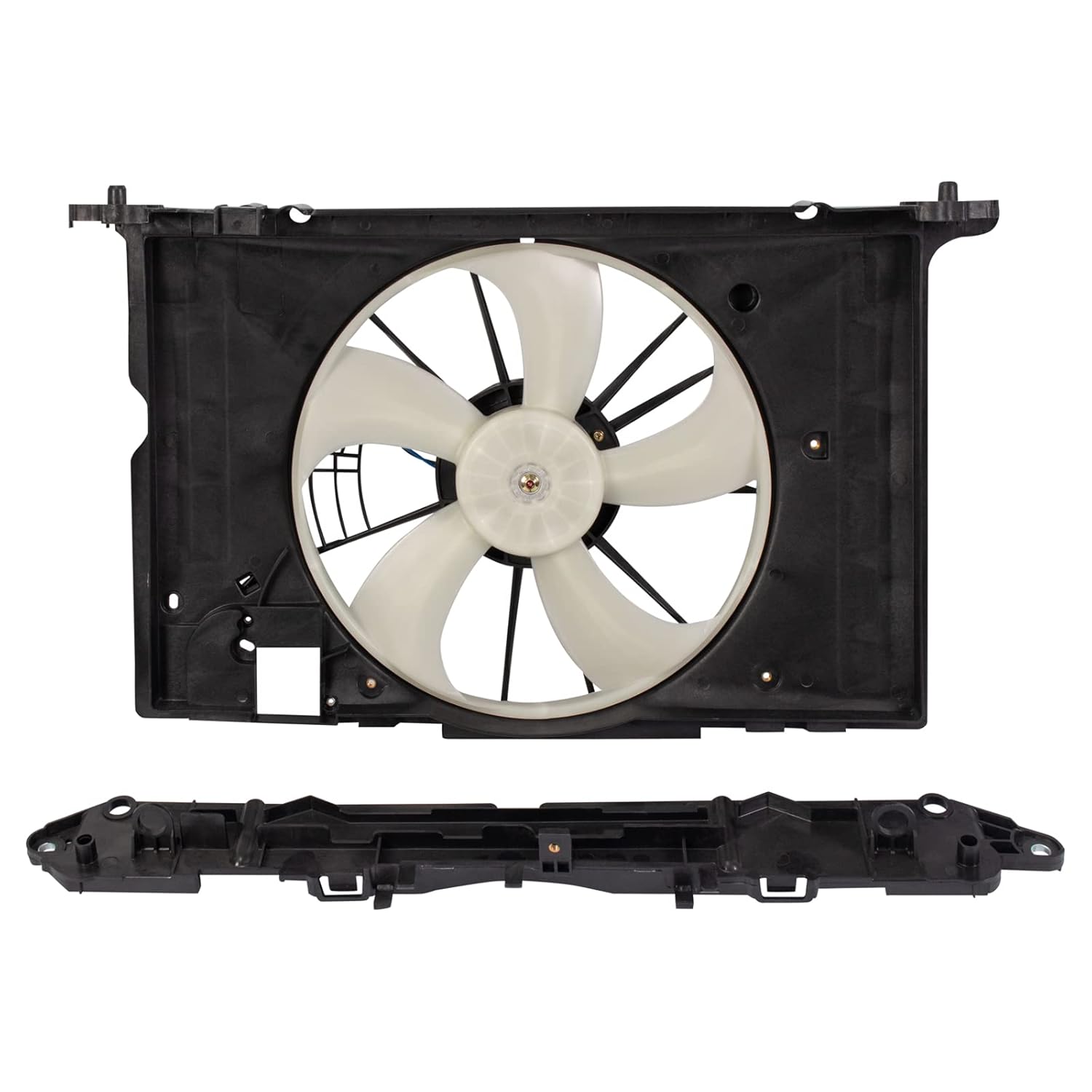 TRQ Conjunto de ventilador de refrigeración del radiador para Toyota Corolla Matrix Pontiac Vibe 1.8L