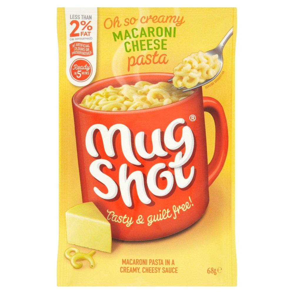 Mug Shot Pasta de Macarrones Y Queso 68G