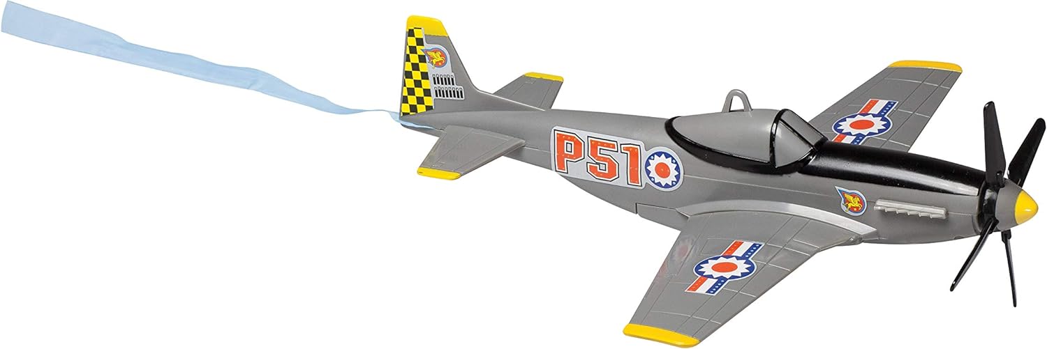 Daron Sky Fighter – Juguete volador con cuerda, color gris