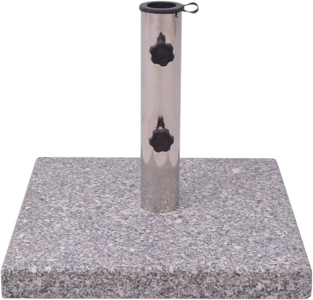 Soporte para paraguas de 44 libras, base para exteriores, resistente para patio, sombrilla, peso para exteriores, paraguas de granito sólido, con un