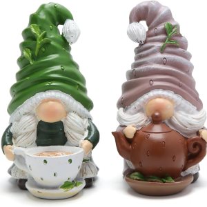 Hodao 2 piezas de gnomos temáticos de té, decoración de fiesta de té, accesorios de primavera y verano suecos, figuras de elfo de Tomte, decoración Hodao 2 piezas de gnomos temáticos de té, decoración de fiesta de té, accesorios de primavera y verano suecos, figuras de elfo de Tomte, decoración