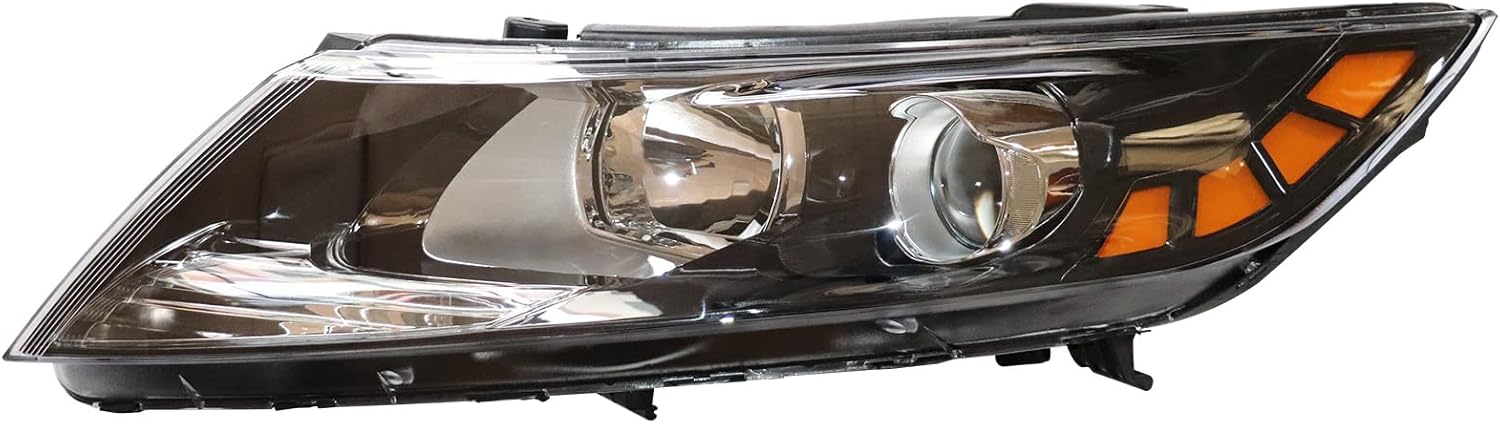 Para 2011 2012 2013 Kia Optima Halógeno Faro Faro Reemplazo Izquierdo Lado Conductor Lente Transparente Carcasa Cromo (lado izquierdo)