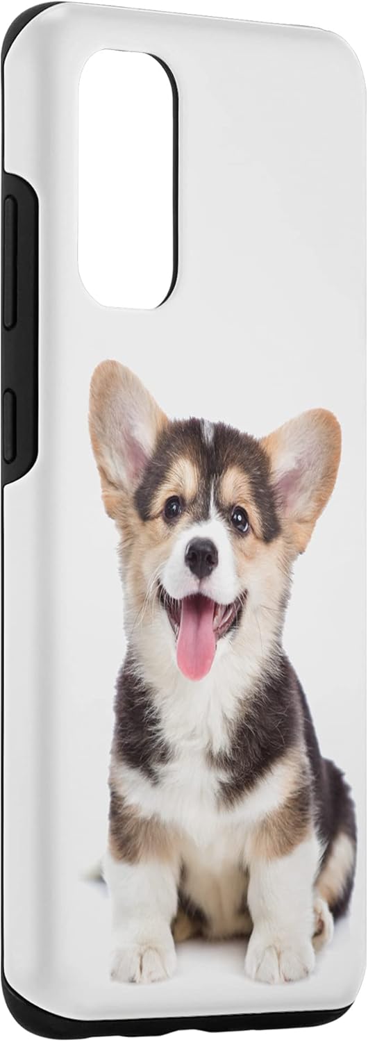 Galaxy S20 Corgi Tri Color Cachorro Retrato Perros Amante Corgi Mamá Papá Estuche Regalo