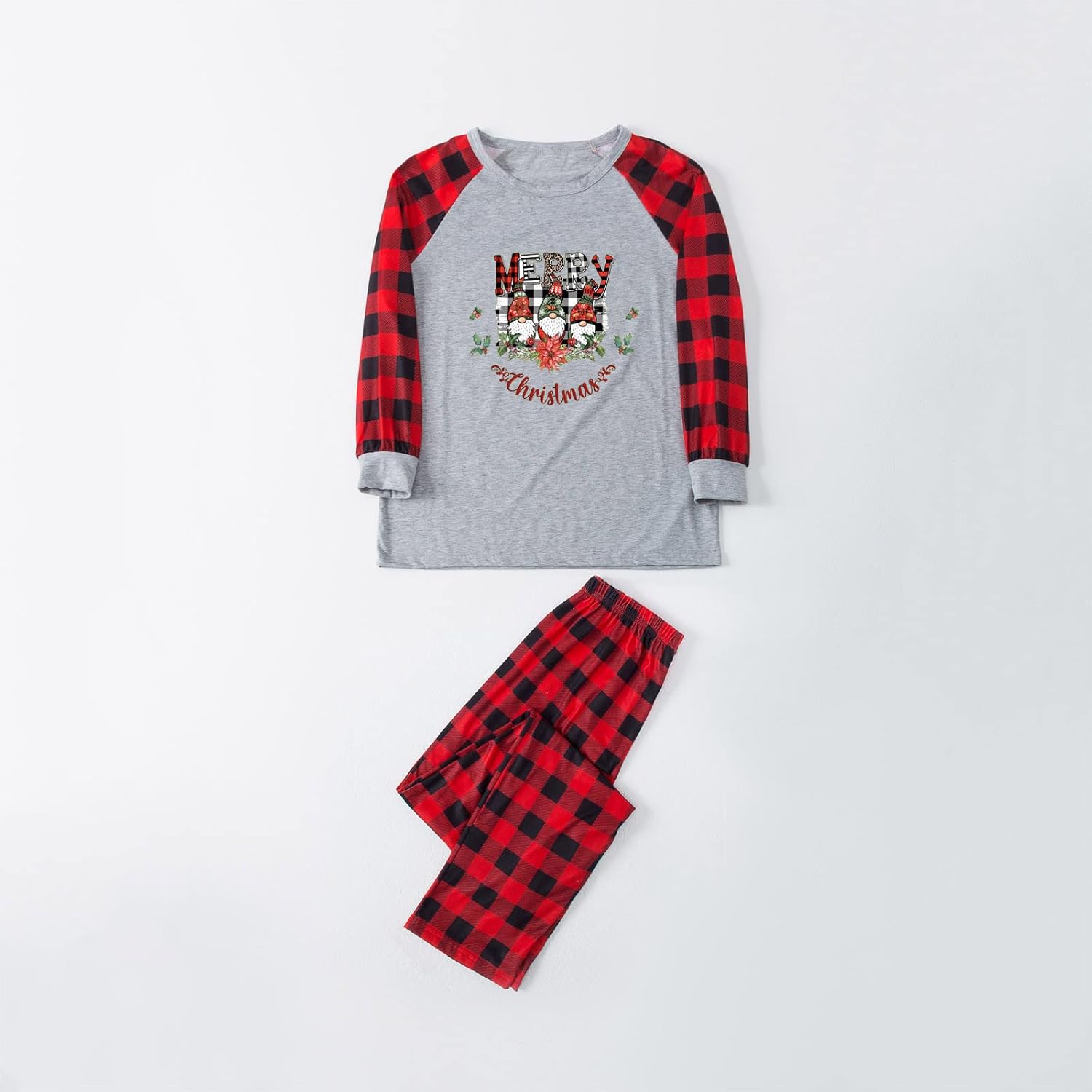 JEGULV Pijamas de Feliz Navidad 2024 para la familia, conjuntos a juego, ropa de dormir de Navidad, ropa de dormir divertida con estampado de Papá