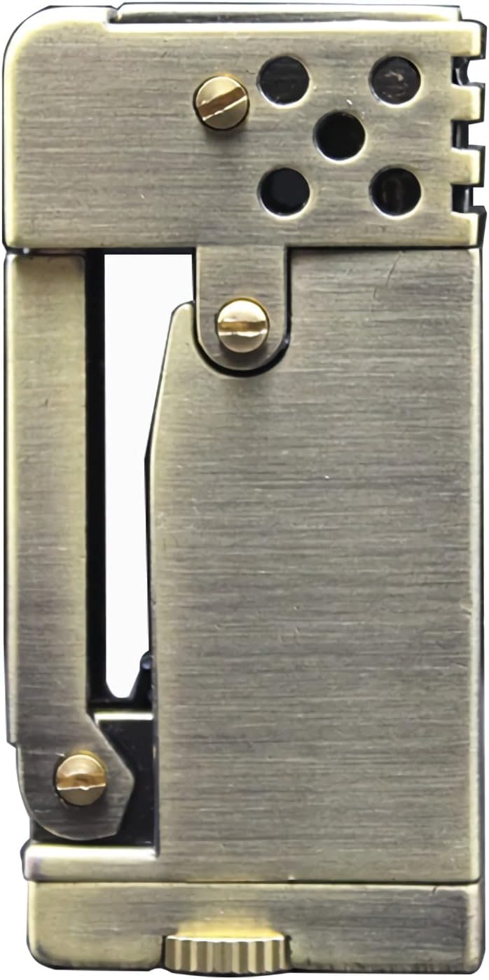 Encendedor vintage antiguo, reutilizable, resistente al viento, encendedor de cigarrillos divertidos para fumar, encendedor de queroseno de metal