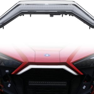 A & UTV PRO Luz decorativa de colmillo frontal para Polaris RZR PRO RXP 4, RZR Turbo R, accesorios de luz LED para parrilla central de firma LED, A & UTV PRO Luz decorativa de colmillo frontal para Polaris RZR PRO RXP 4, RZR Turbo R, accesorios de luz LED para parrilla central de firma LED,