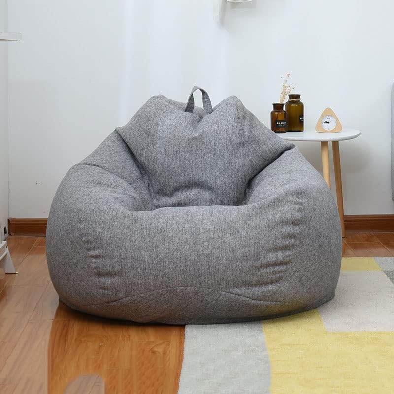 Morbuy Funda para silla puff para niños y adultos (sin relleno), funda suave para sofá cama, lavable, de gran tamaño, para sala de estar (33.6 x