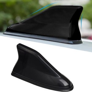 1 antena de aleta de tiburón para automóvil, receptor de señal de automóvil ABS, antena de radio para techo superior del automóvil, cubierta de base 1 antena de aleta de tiburón para automóvil, receptor de señal de automóvil ABS, antena de radio para techo superior del automóvil, cubierta de base