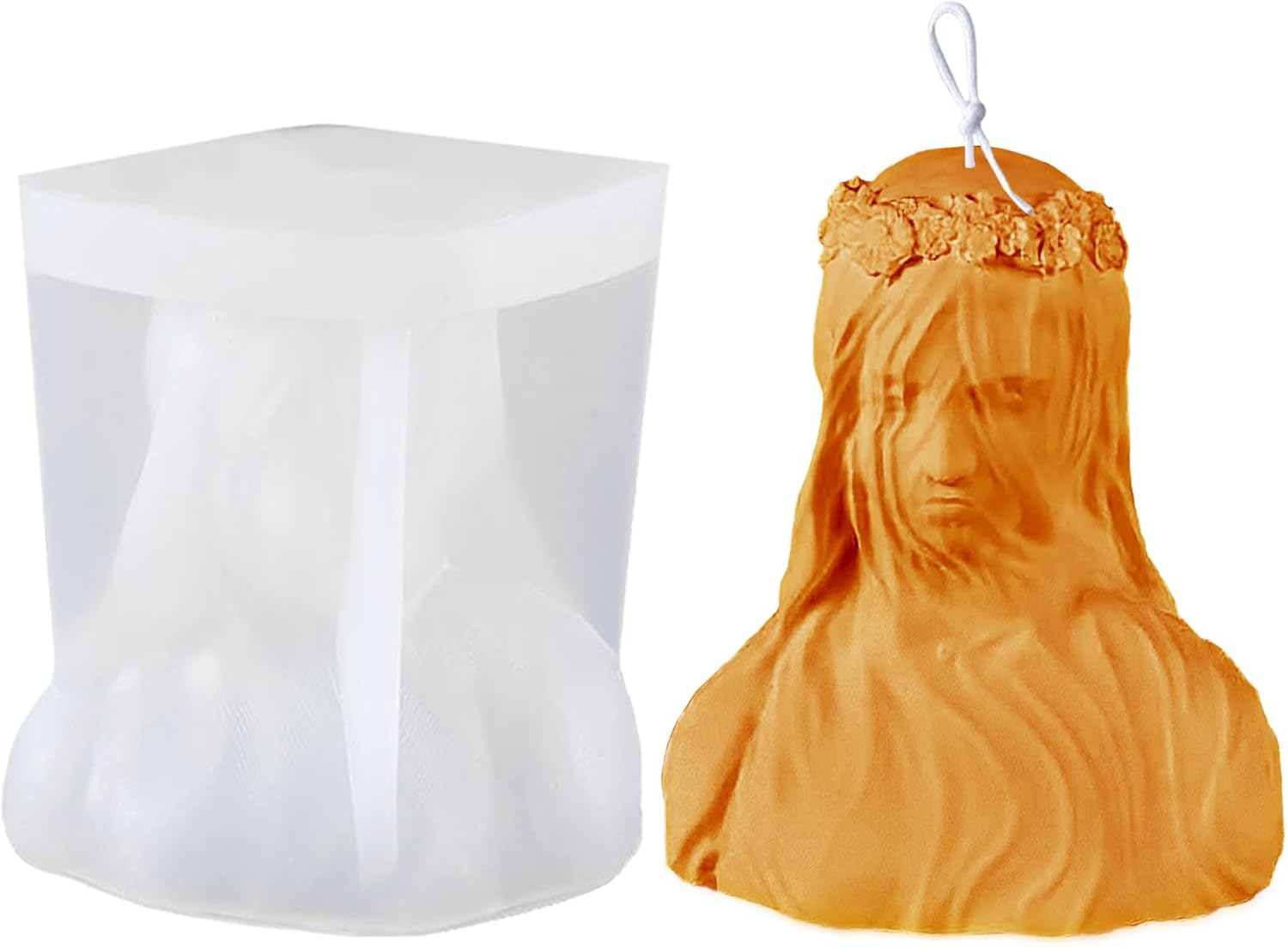 Moldes de silicona para velas de niña veladas 3D, moldes de vela corporal para hacer velas, aroma, cera de soja, jabón, yeso, resina epoxi,