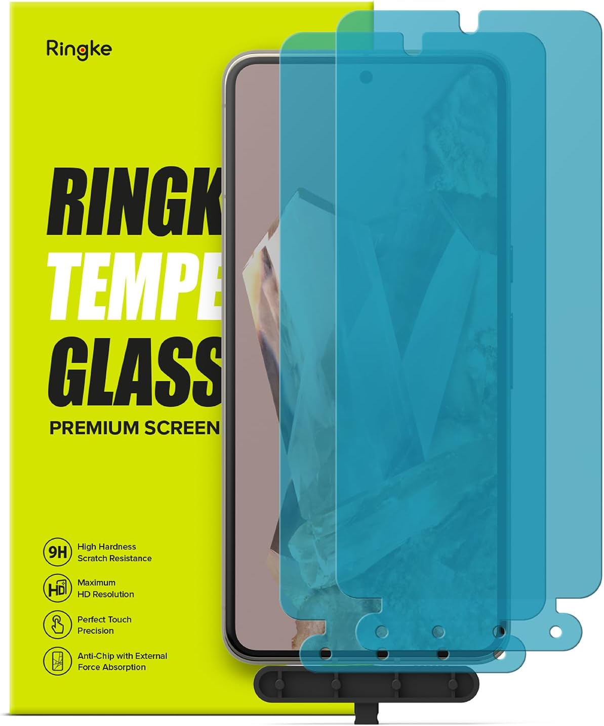 Ringke Fusion – Funda compatible con Google Pixel 8 Pro transparente mate + vidrio compatible con Google Pixel 8 Pro