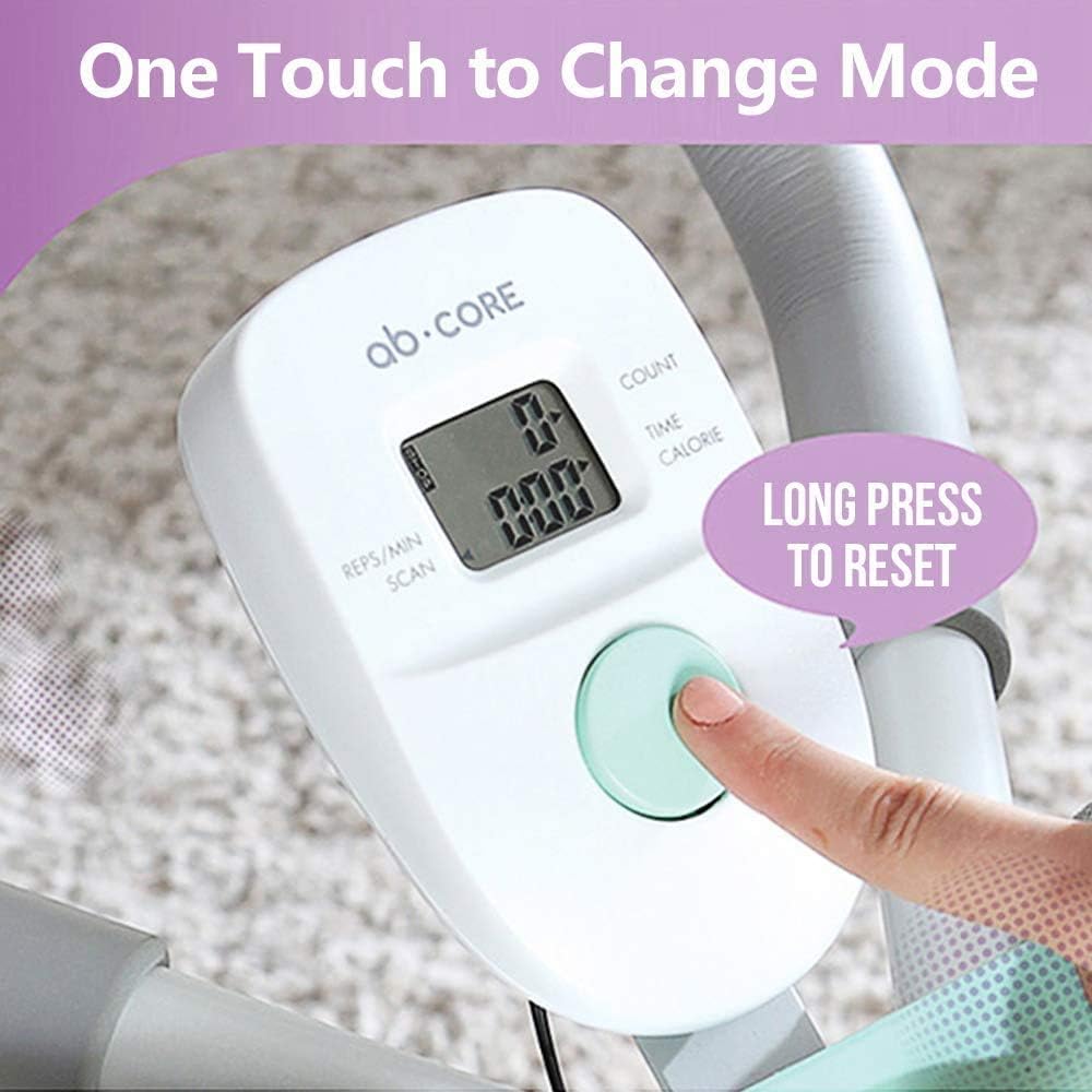 leikefitness Entrenador abdominal de altura ajustable para todo el cuerpo abdominal, máquina de entrenamiento de cintura, tóner de núcleo, piernas,