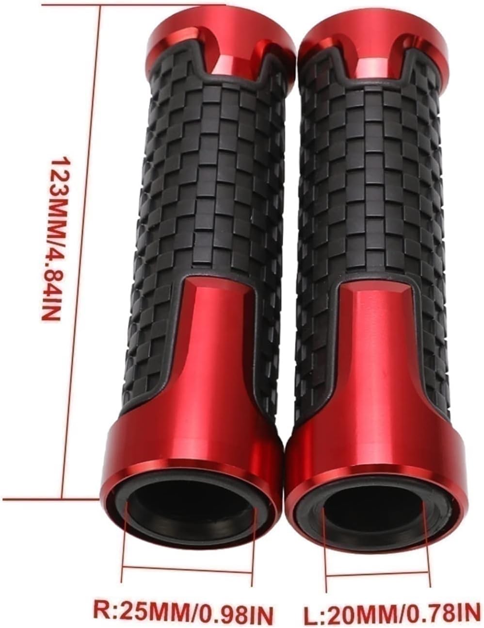 DOUKI Motocicletas de 78 pulgadas de 0.866 in para Y&AMAHA XTZ125 XTZ 125 2003 2004 2005 2006 2007 2008 Agarres de manillar de motocicleta (color