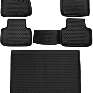 OMAC Alfombrillas 3D personalizadas y revestimientos de carga para Audi Q8 2019 2024 2020 2021 2022 2023 2024 todo tipo de clima, negro OMAC Alfombrillas 3D personalizadas y revestimientos de carga para Audi Q8 2019 2024 2020 2021 2022 2023 2024 todo tipo de clima, negro