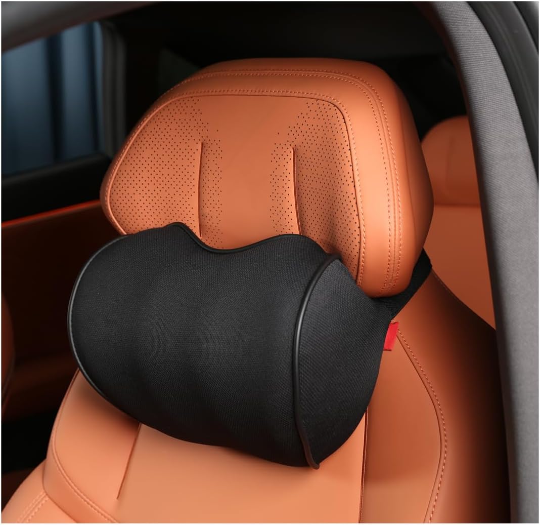 Almohada para reposacabezas de asiento de automóvil, almohada para reposacabezas de automóvil para conducir, 100% espuma viscoelástica y almohada