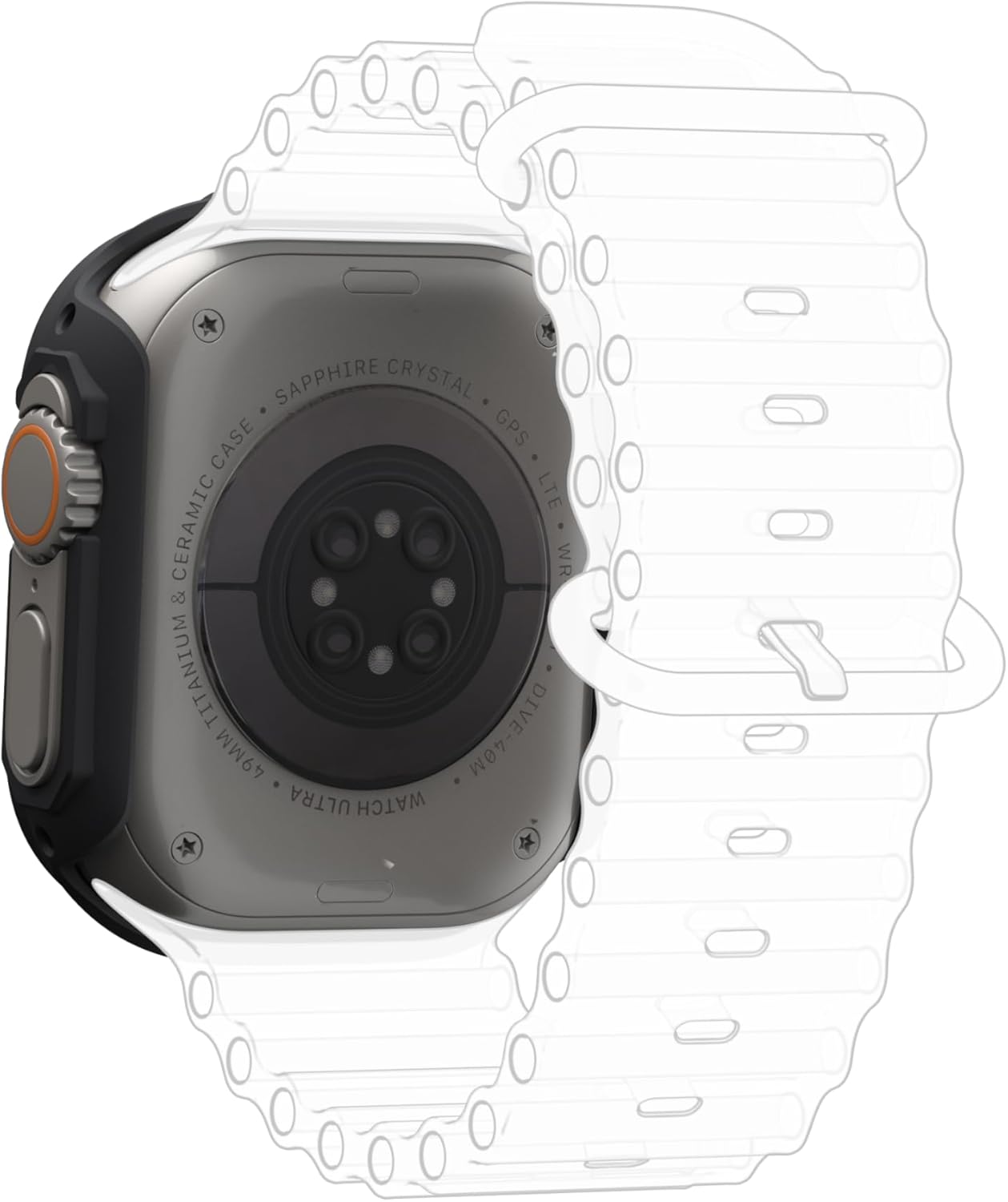 UAG – Funda compatible con Apple Watch de 1.929 in iWatch Series Ultra 2Ultra, Scout Black resistente grado militar, funda protectora de grado