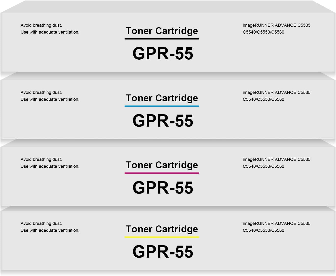 VAMTAY Cartucho de tóner remanufacturado GPR-55 GPR55 de repuesto para Canon GPR-55 GPR55 para impresora imageRUNNER ADVANCE