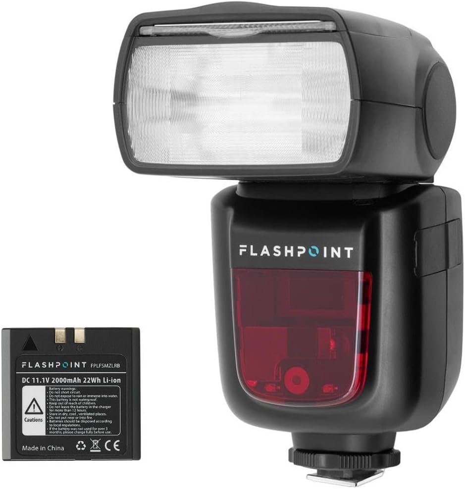 Flashpoint Zoom Li-on R2 VING V860IIs TTL – Linterna de flash en cámara con kit de disparo X2 TTL para cámaras Sony