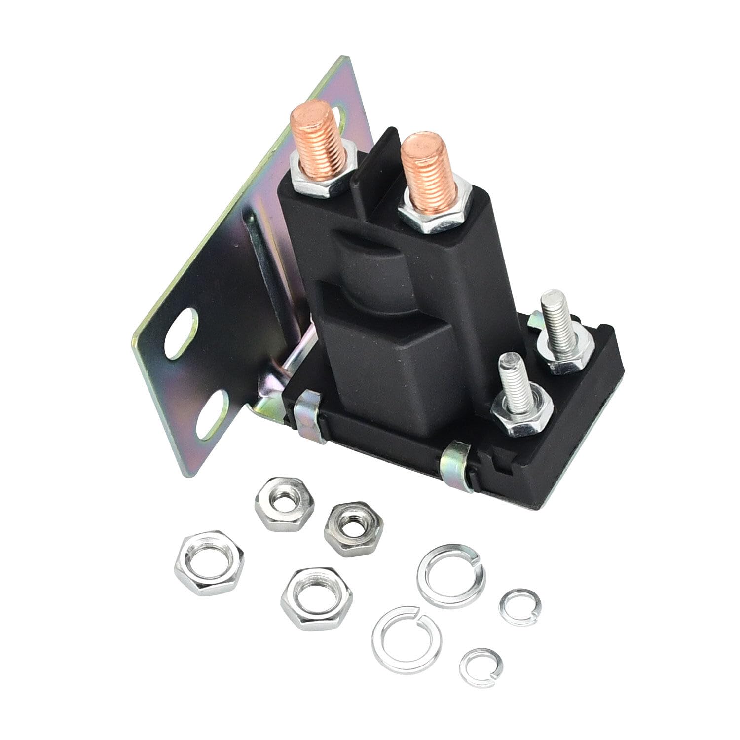 Solenoide de arranque 12V AM104036 27153-G01 612813 27153G01 compatible con John Deere Lawn and Garden Tractor 111H 112L 108 116 STX30 cortacésped