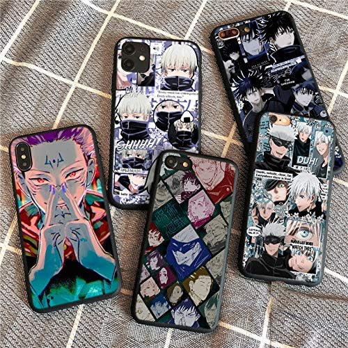 Funda compatible con Samsung Galaxy S20 con diseño de anime con llavero de figura Itadori Yuji, funda de silicona suave TPU animación genial para
