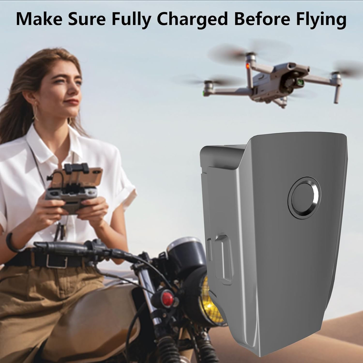 Artman Mavic 2 Pro – Batería de vuelo inteligente de 3850mAh 15.4V para DJI Mavic 2 Pro, Mavic 2 Zoom, Mavic 2 Enterprise Drone, 31 minutos de vuelo