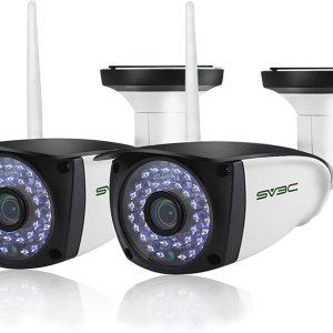SV3C 2 Pack 5MP Outdoor Home Security Cameras, Dual Band 2.4G 5GHZ WiFi Camera, Onvif IP Cam with Human Motion Detect, RTSP Browser View, 2-Way SV3C 2 Pack 5MP Outdoor Home Security Cameras, Dual Band 2.4G 5GHZ WiFi Camera, Onvif IP Cam with Human Motion Detect, RTSP Browser View, 2-Way