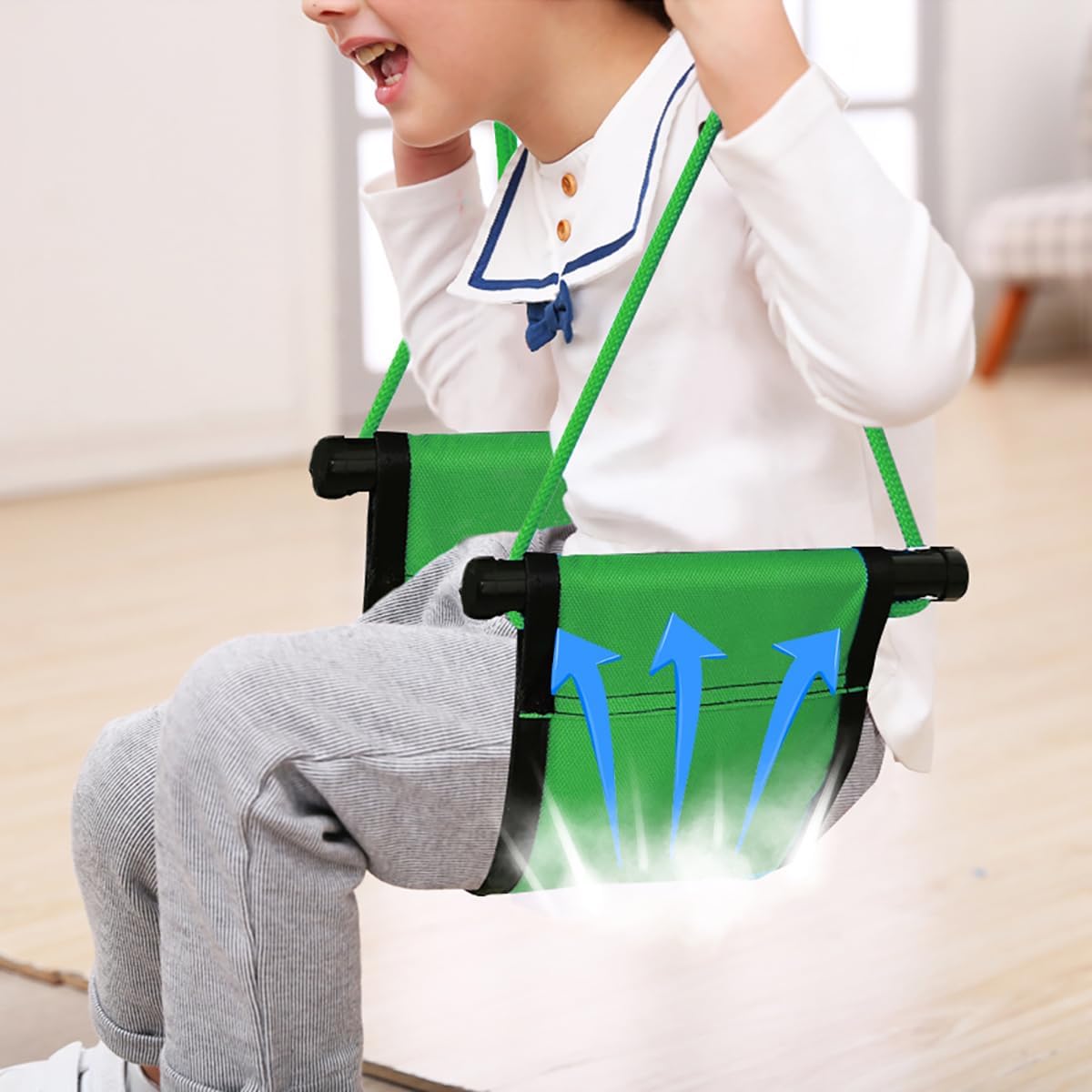 ROPECUBE Asiento de columpio para niños, con cuerdas ajustables, repuesto de asiento de columpio de seguridad para niños, columpio de cinturón, para