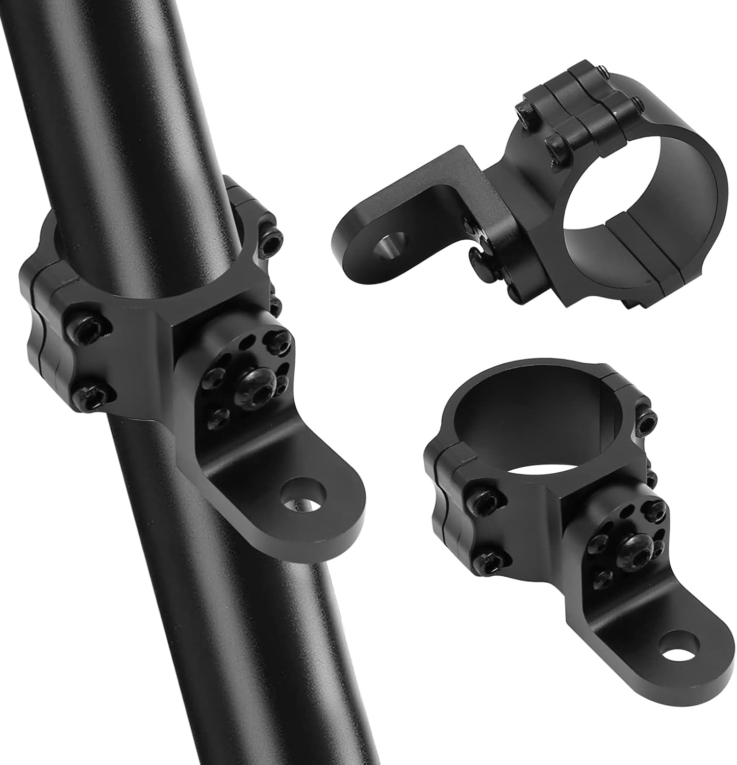 2 soportes de antena de montaje de luz de látigo ajustables para UTV, para barra antivuelco de 1.5 a 2 pulgadas, repuesto para Polaris RZR 900 1000