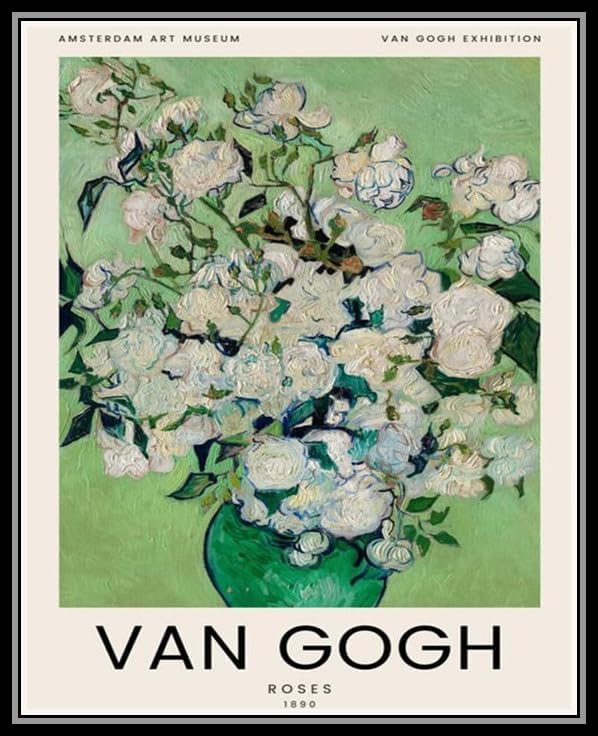 Pósteres de Matisse verde para estética de habitación, póster de pared retro de mercado de flores, decoración retro de habitación, impresiones