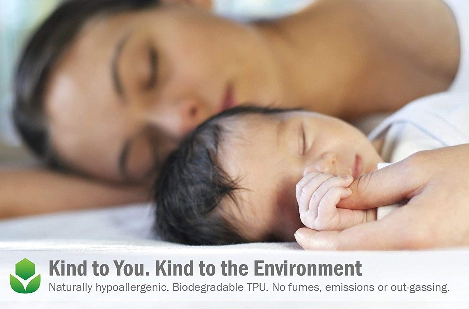 Protector impermeable algodón de colchón, ajustable - Imagen 6