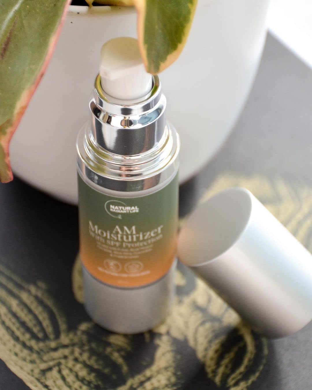 AM FACE HIDRATANTE con SPF  Protección solar diaria, crema facial orgánica, sin aceite, loción facial profundamente hidratante, repara, calma y