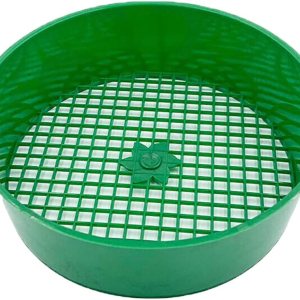 Tamiz de malla de suelo de jardín Filtro de tamiz de tamiz de arena de plástico redondo Riddle Pantalla de jardín Clasificador fino Tamices de abono Tamiz de malla de suelo de jardín Filtro de tamiz de tamiz de arena de plástico redondo Riddle Pantalla de jardín Clasificador fino Tamices de abono