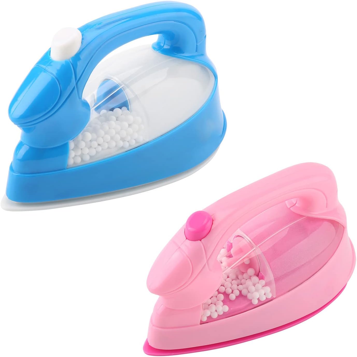 GOTOTOP Mini juguete eléctrico de hierro para niños, juguete de hierro de plástico rosa para niños, bebé, niña, juego de electrodomésticos, juguete