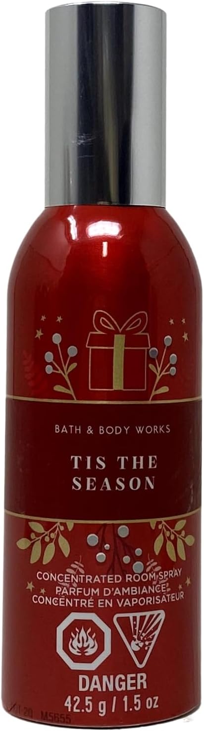 Bath and Body Works Tis the Season – Aerosol concentrado para habitación (3 unidades) con jabón de muestra Marbela