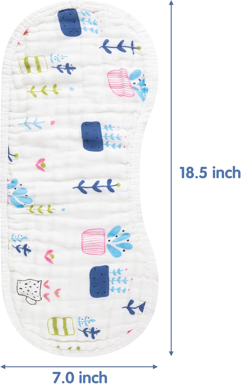 GROBRO7 5Pcs Burp Cloths Baby Bibs Muslin Burping Bid