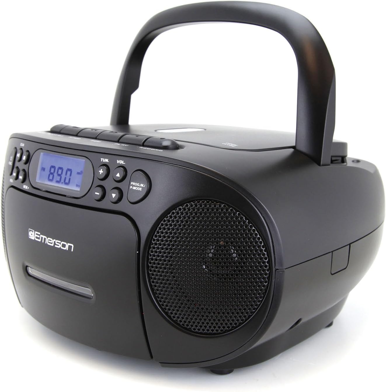 Emerson EPB-3003 Boombox portátil de CDcasete con radio AMFM, color negro