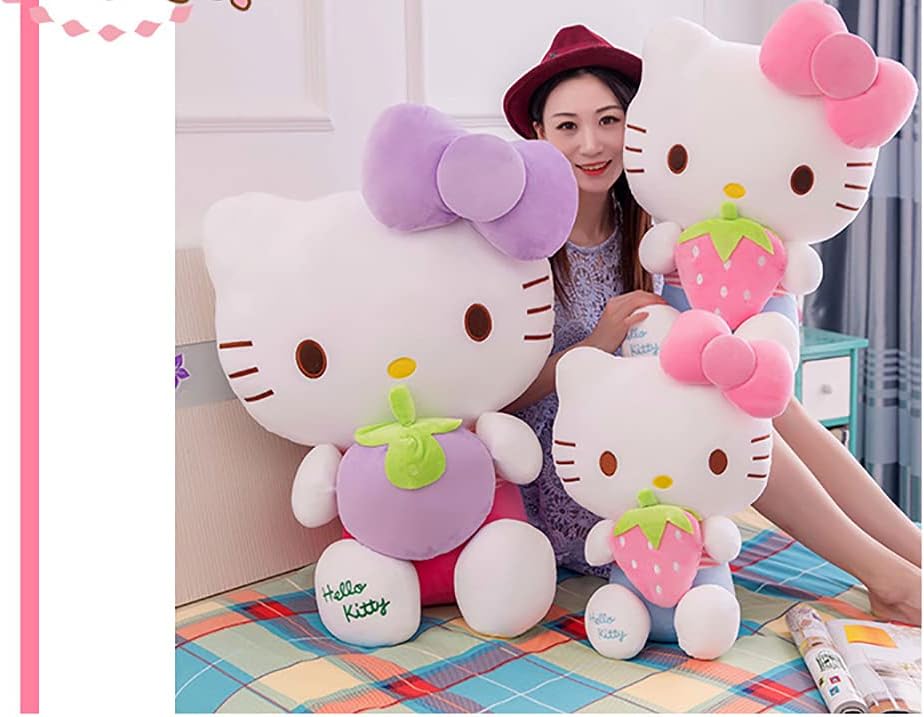 Hello Kitty – Juguetes de peluche, lindos juguetes suaves para muñecas, regalos de cumpleaños para niñas (11.8 in, morado)